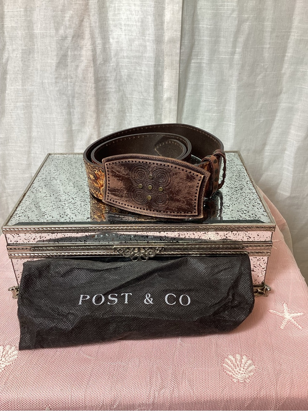 Post&Co Genuine Leather Belt- 1016-90; Size: 90
